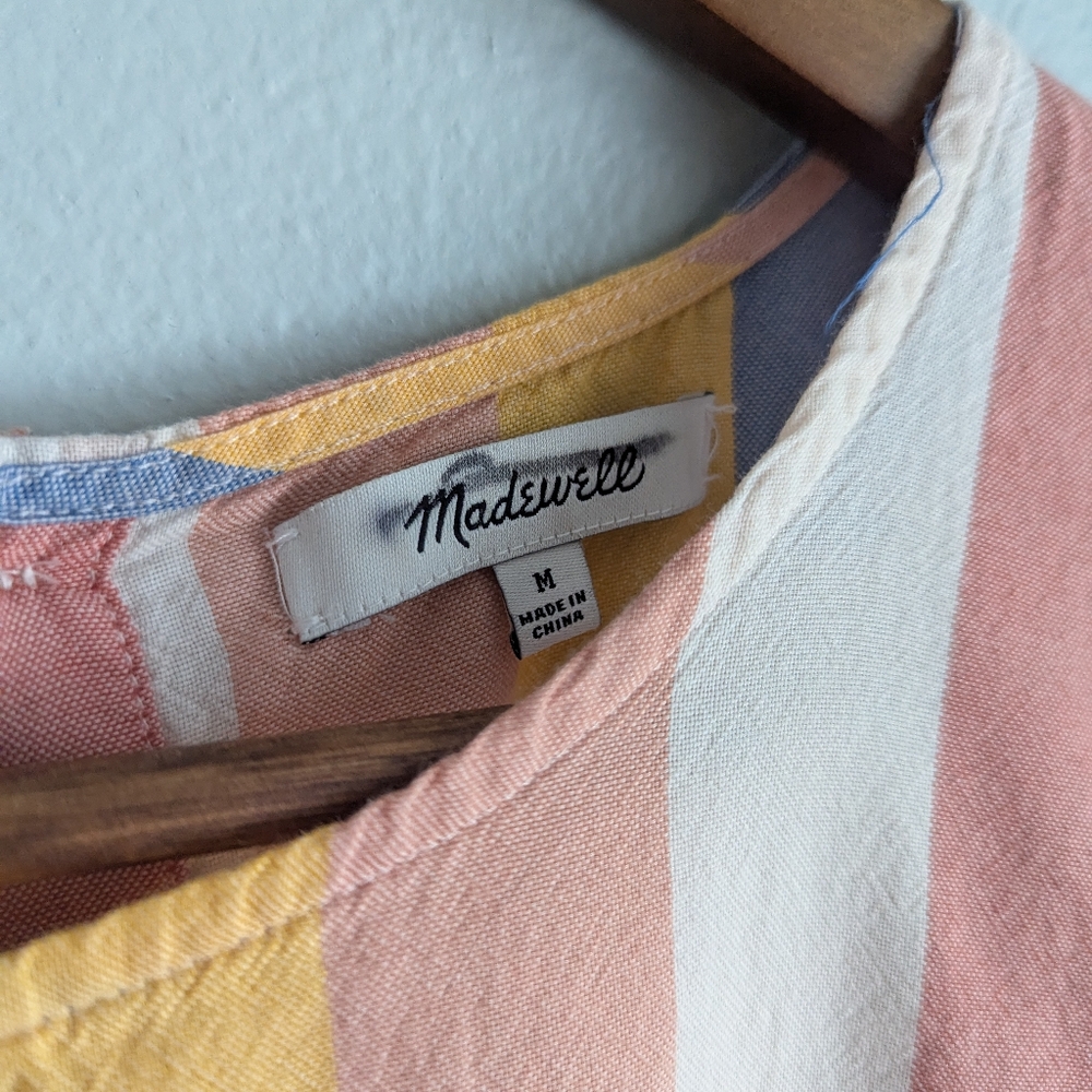 Madewell Sherbet Striped Tee - Medium - Picture 4 of 4